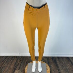 Baleaf Horse Riding Breeches Mustard Ochre Equestrian Chic Coastal Cowgirl M